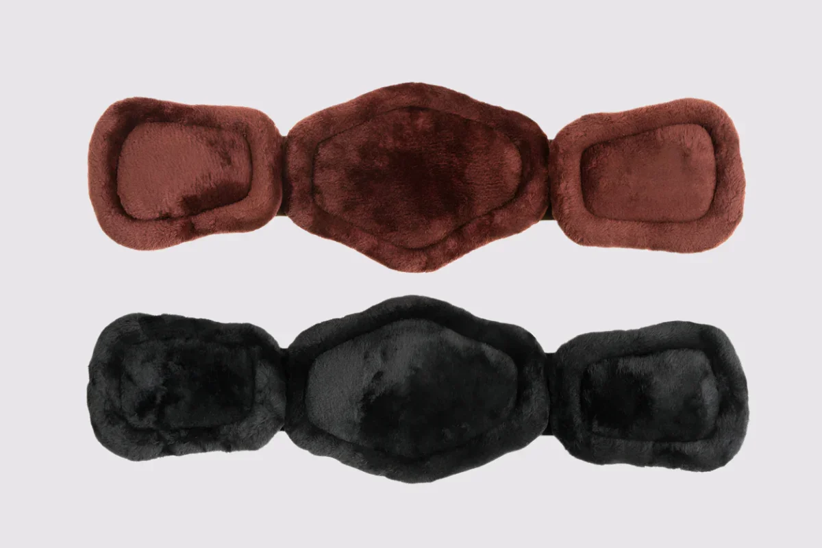 Removable Fleece Pads for Pressure Relief Short Girth