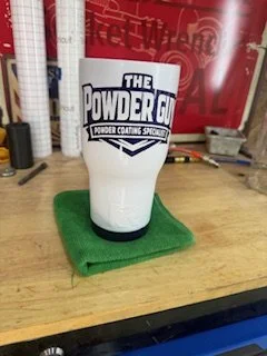 30oz White/Black Custom Tumbler
