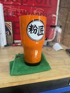30oz Orange/White/Black DBZ Custom Tumbler