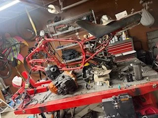 Coming apart for full restoration