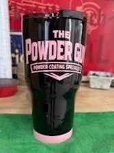 30oz Black/Pink Custom Tumbler