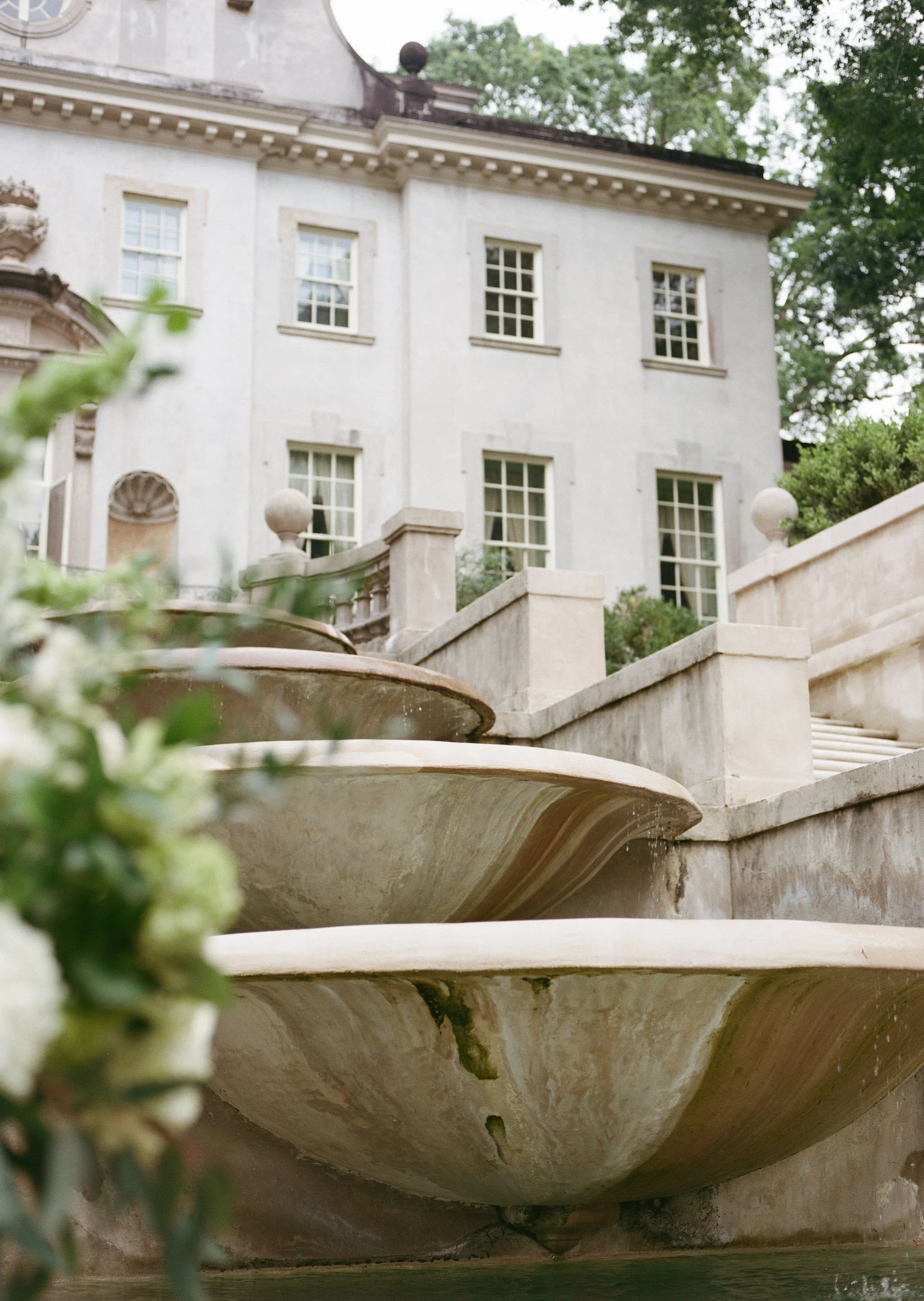 Editorial wedding at Swan House in Atlanta Georgia featuring elegant architecture and cinematic imagery by saje photography