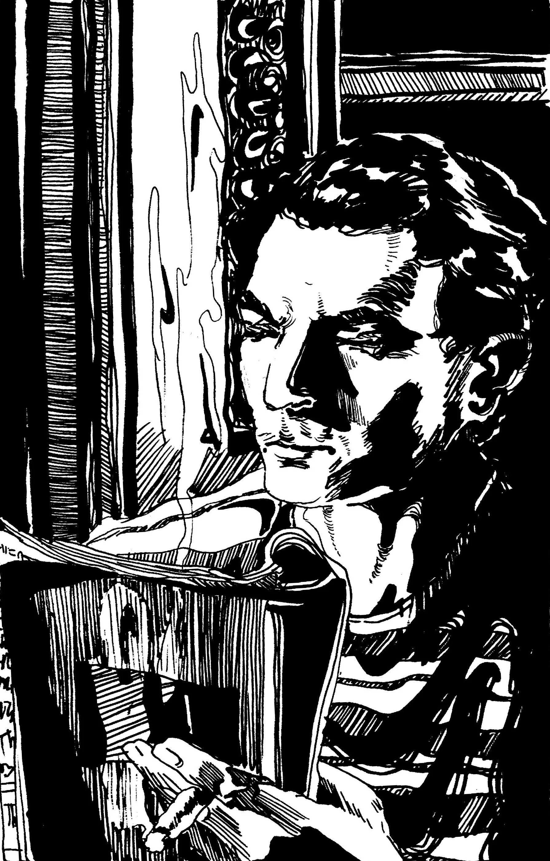 A Man, 2025
Ink on paper
12 cm x 17 cm