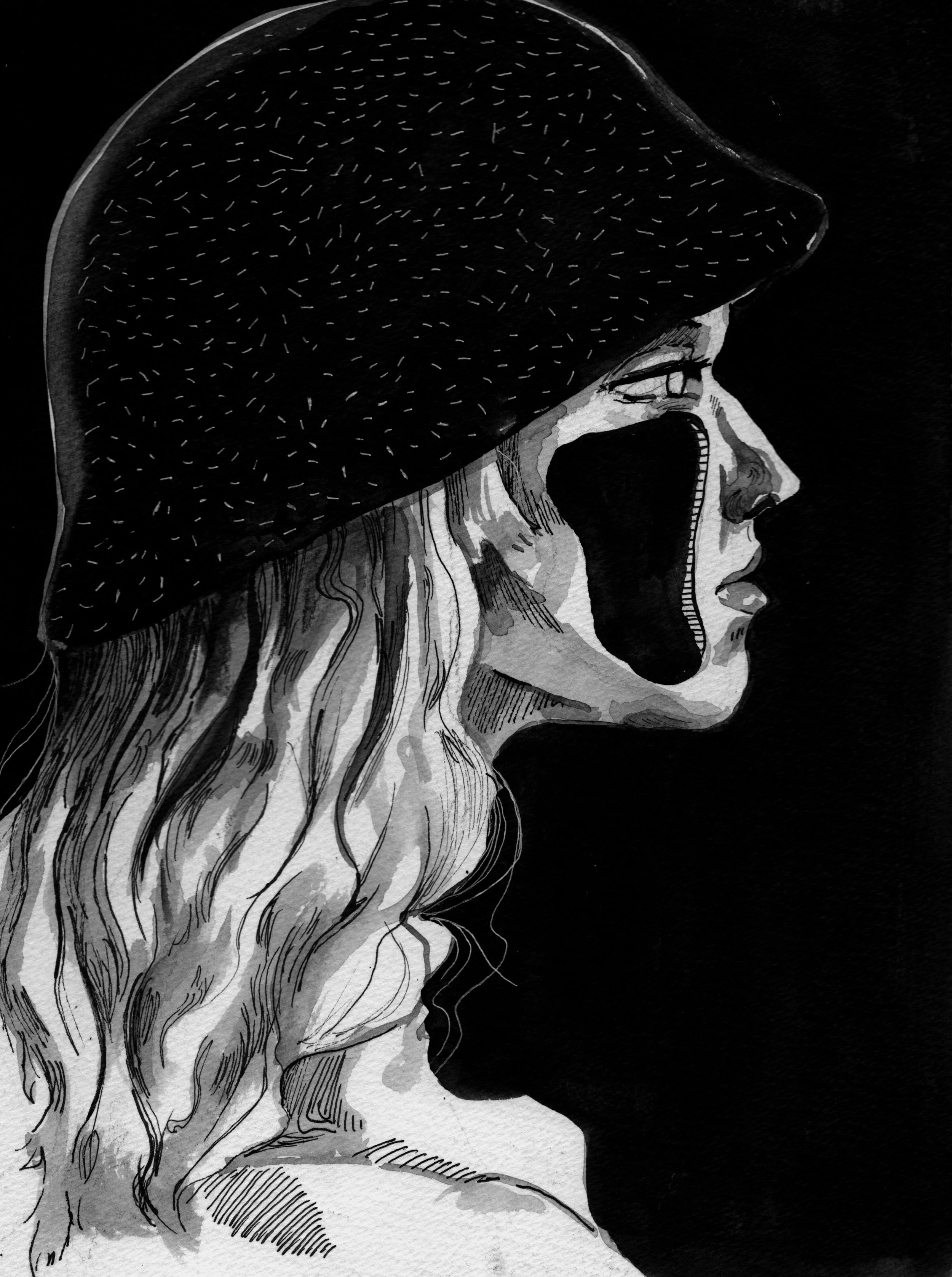 Girl, 2025
Ink on Paper,
21cm x29cm

