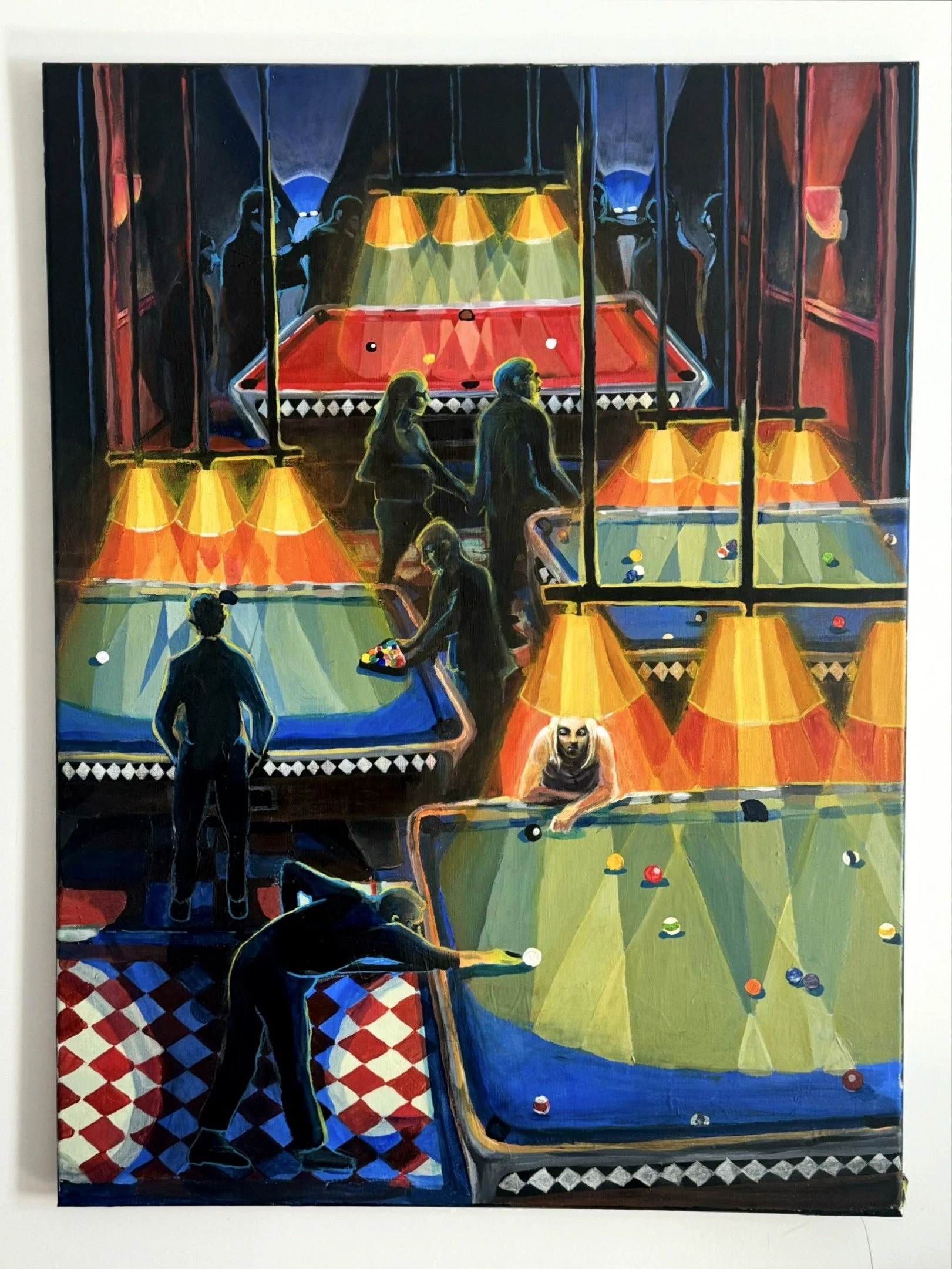 Billiard, 2026
Acrylic on canvas, 
76cm x 102 cm