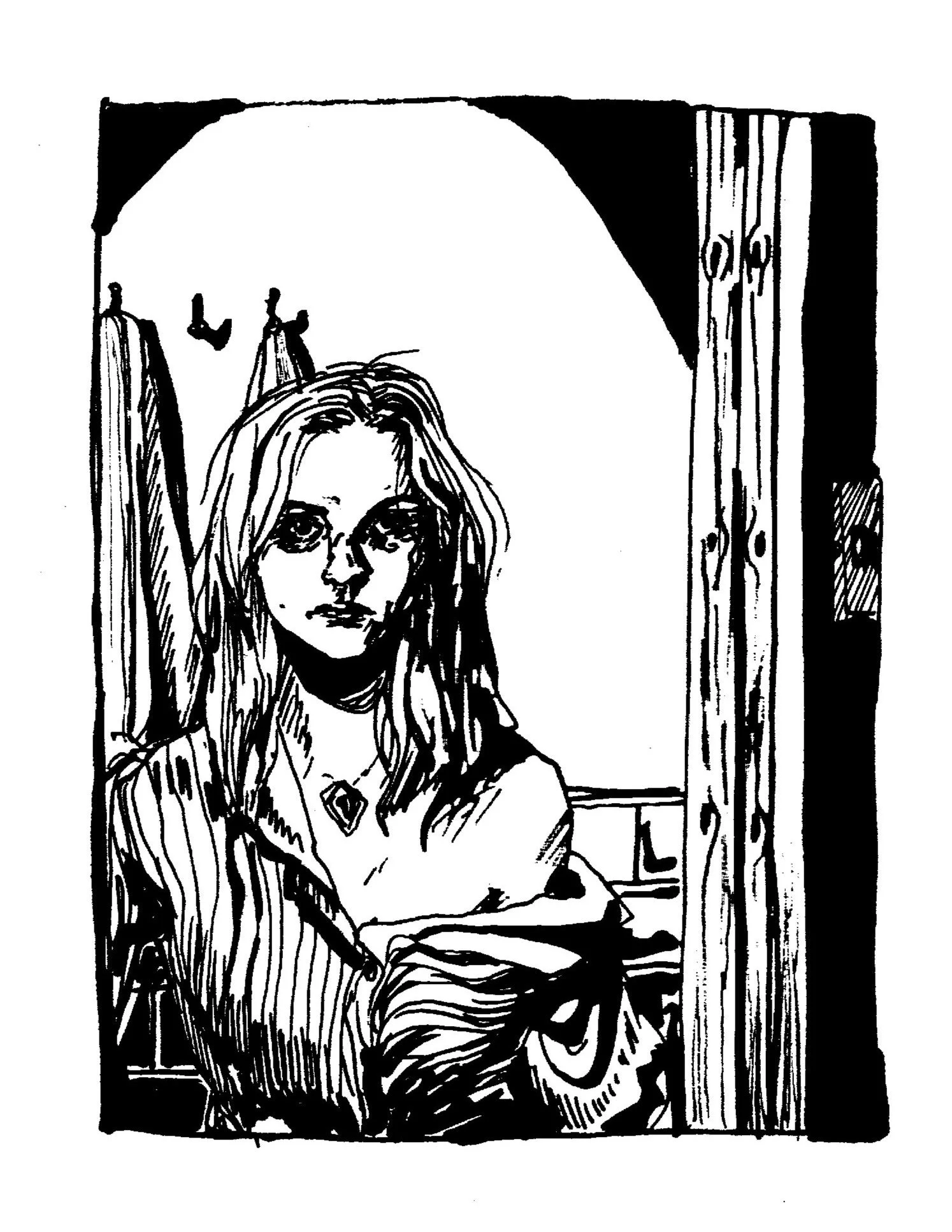 Mirror, 2025
Ink on paper
12 cm x 17 cm