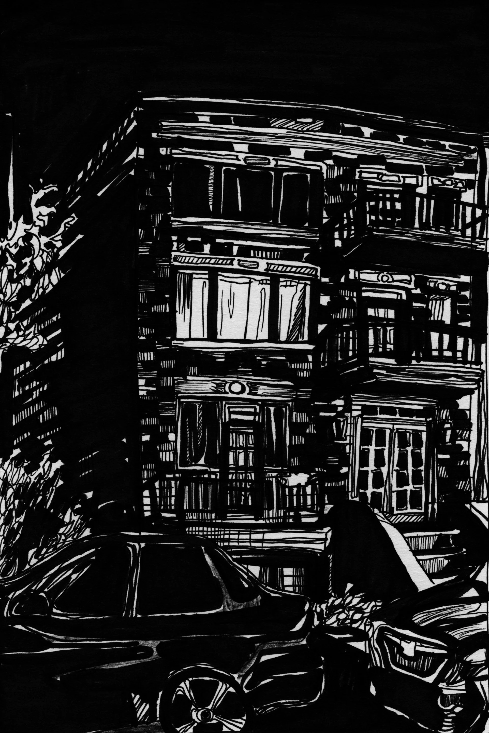 My First Home, 2025
Ink on paper
12 cm x 17 cm