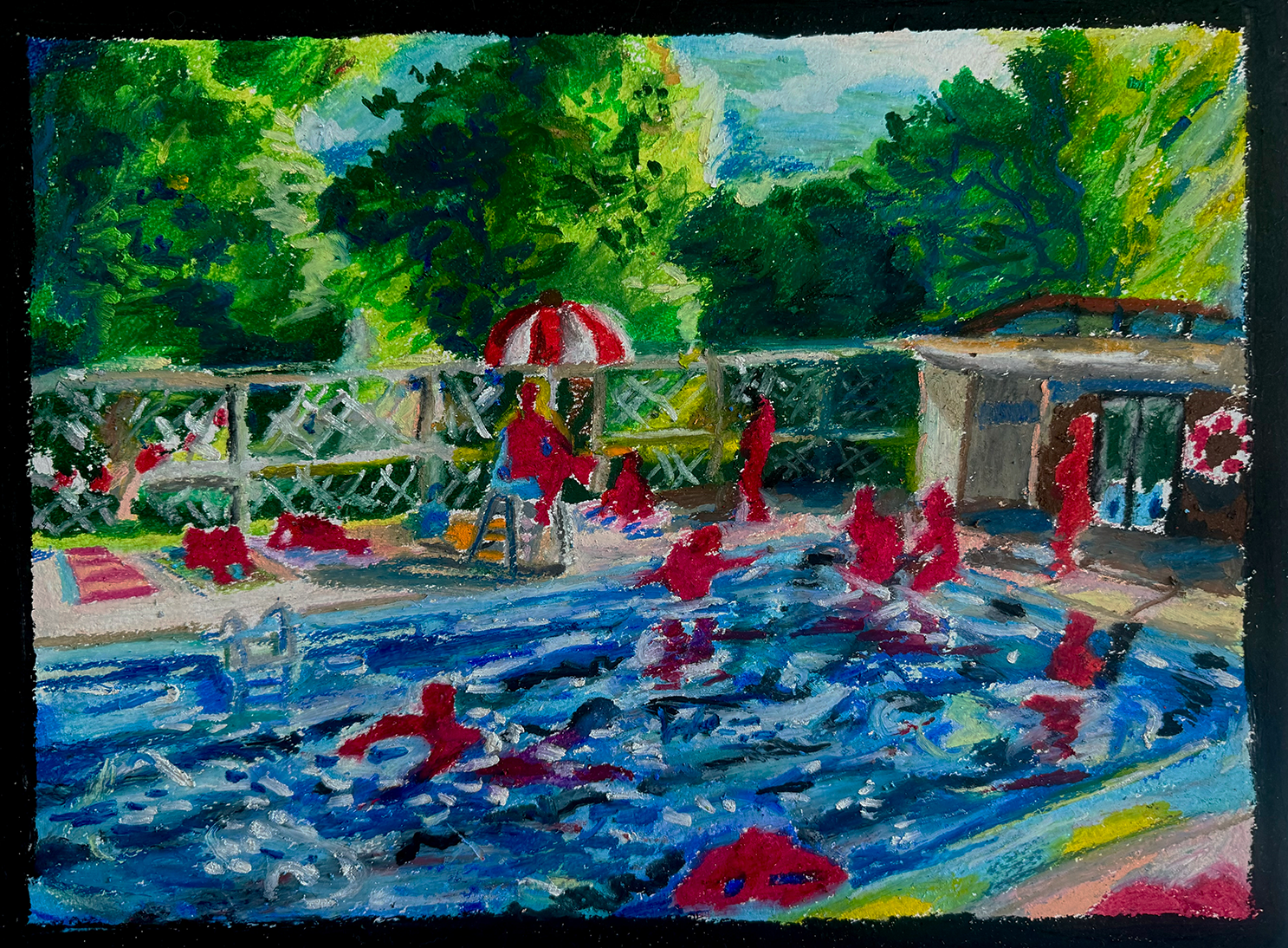 Kennedy, 2025
Oil pastel on paper
42cm x 31cm