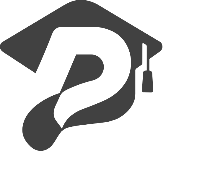 Image of a graduation cap with a large question mark in the center