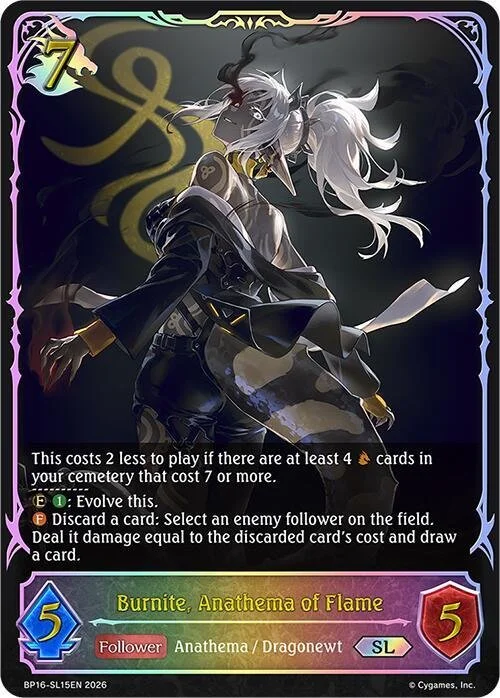 Burnite, Anathema of Flame SL