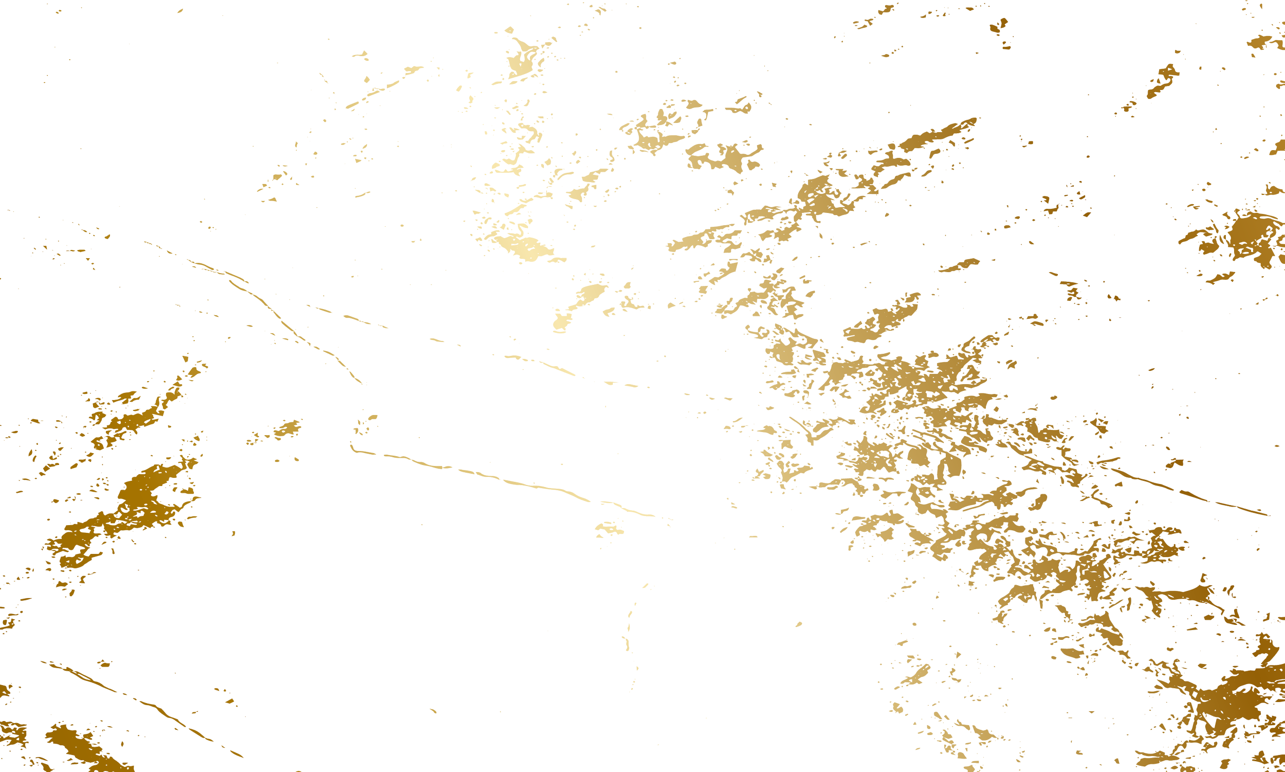 A distorted, glitch-style world map with countries in red, pink, gold, black, gray, purple, and white, with notable distortions and color streaks.