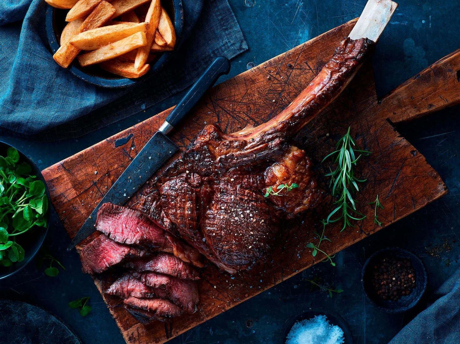 Ryan Ball Photography — wagyu tomahawk steak still life, food photographer London