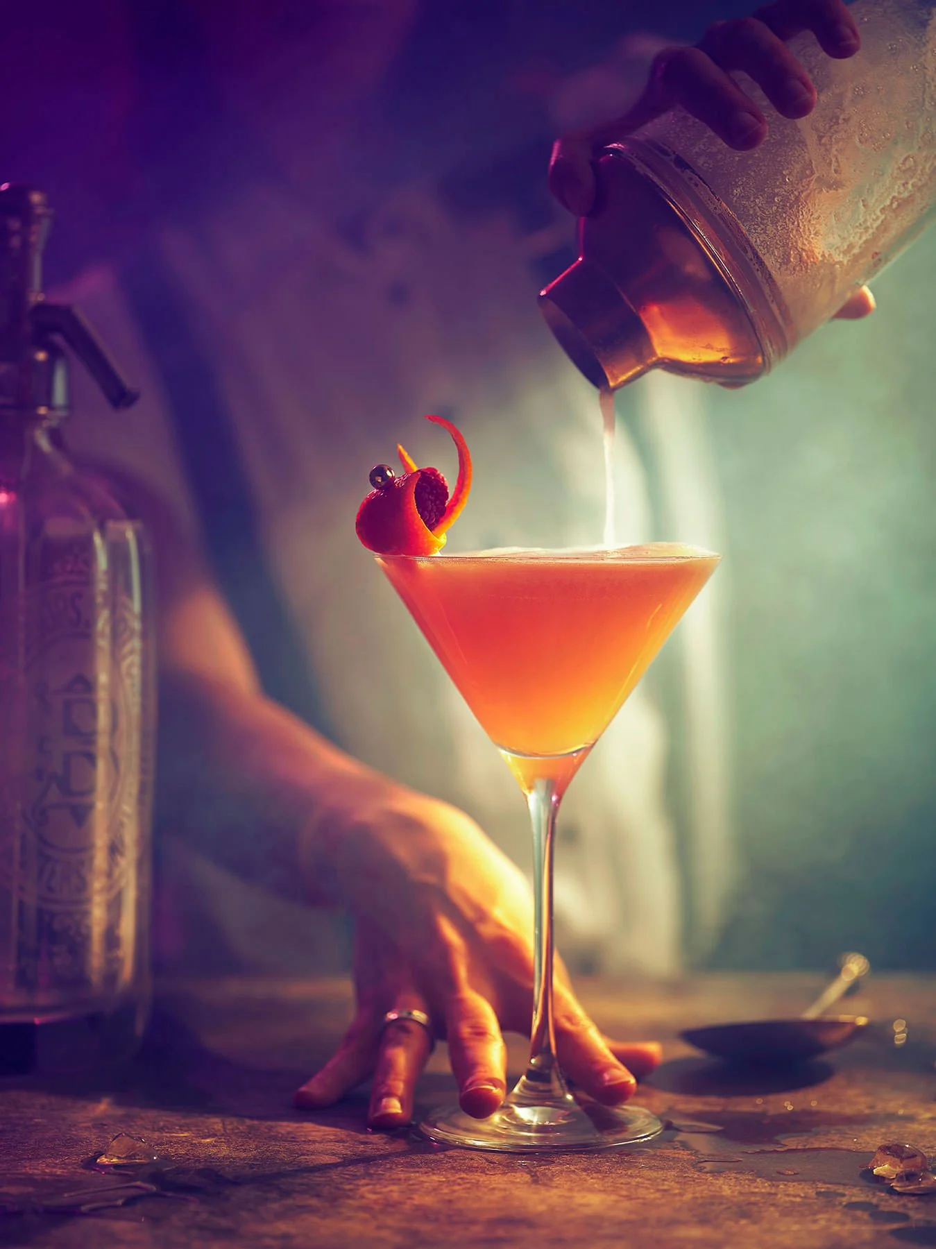 Ryan Ball food photographer — cocktail lifestyle shot, drinks photographer London and South West