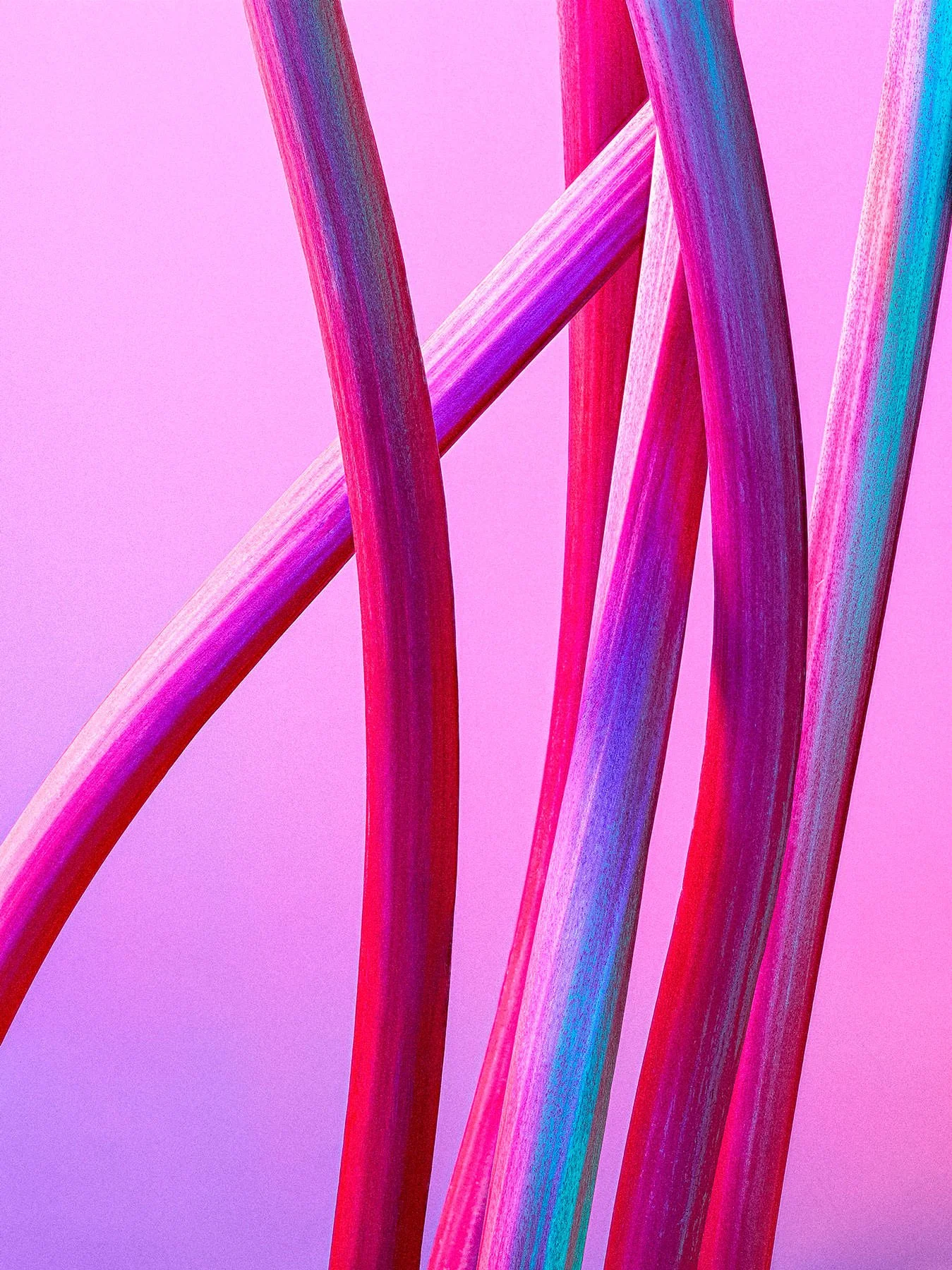 Ryan Ball Photography — abstract Rhubarb colour still life, creative food photographer South West