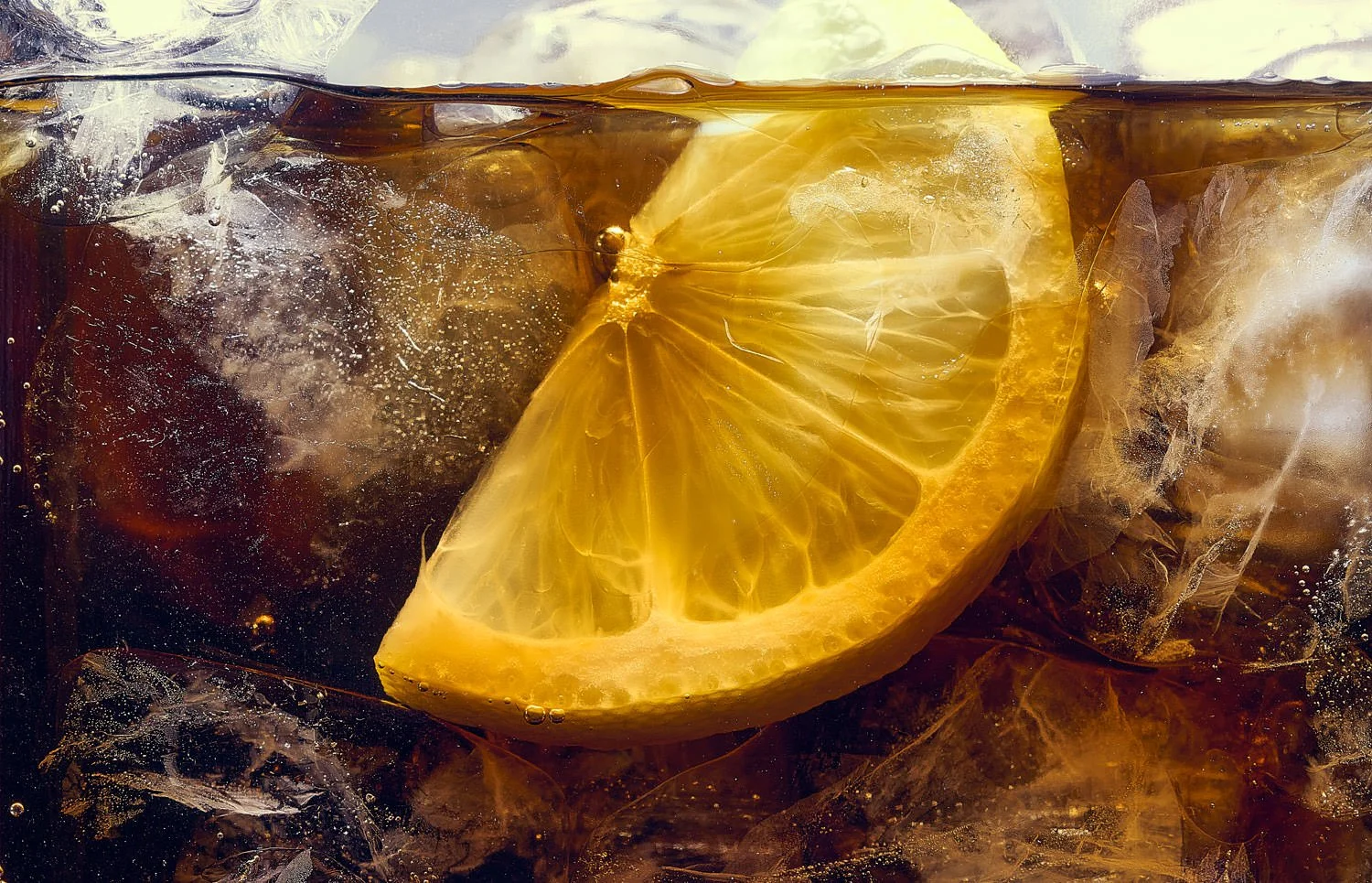 Ryan Ball food photographer — Coca Cola and lemon slice still life, food photography South West