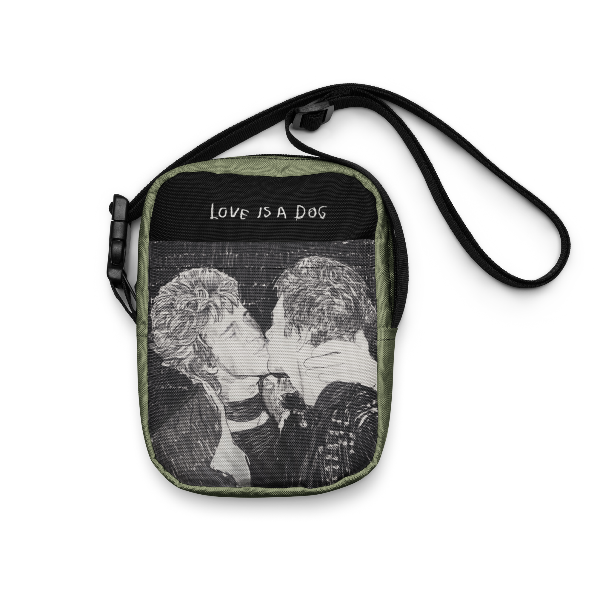 Utility crossbody bag - Love is a dog