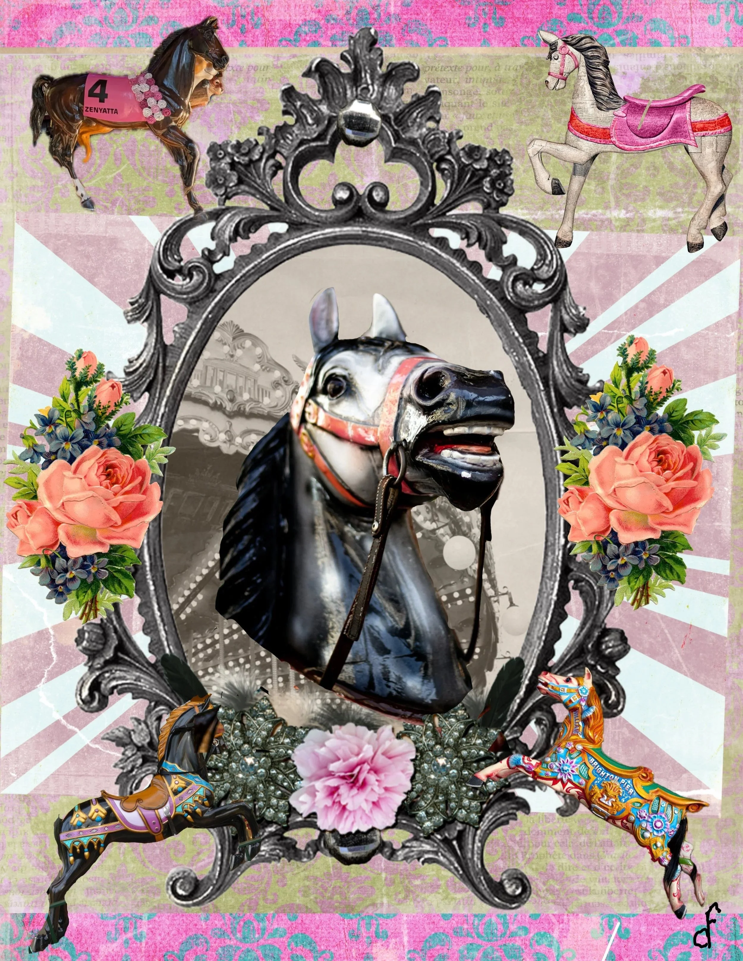 Whimsical Carousel Horse AVAvailable in the Shop