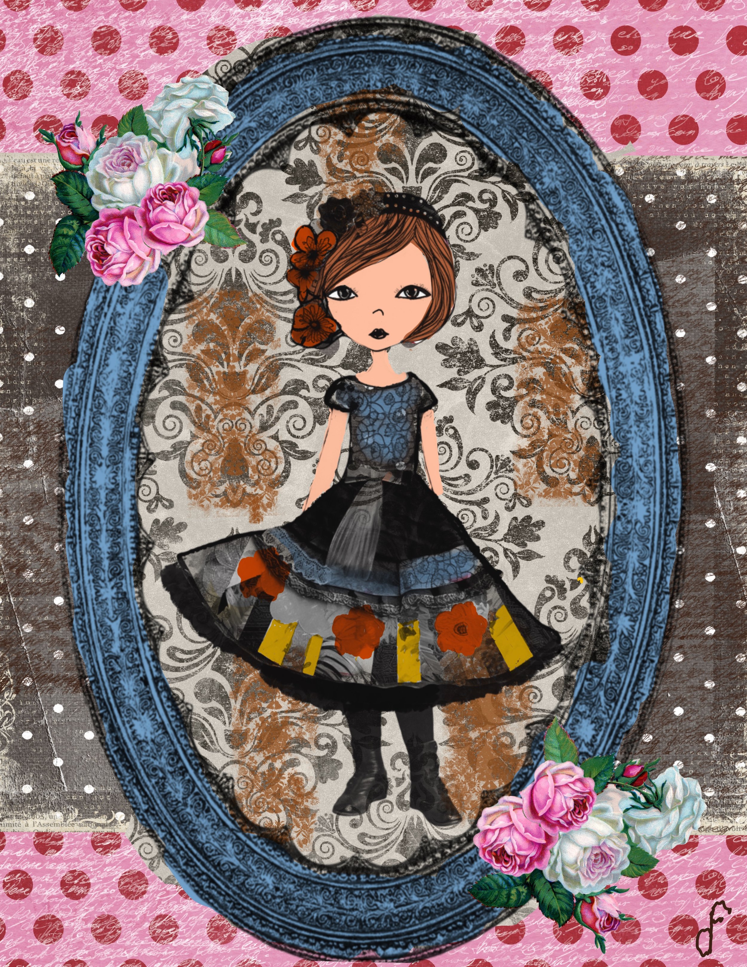 The Violet Vintage Paper Doll  
Available in the Art Store