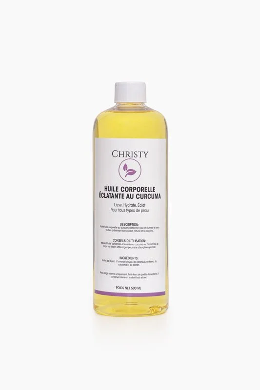 Huile Corporelle Éclatante au Curcuma