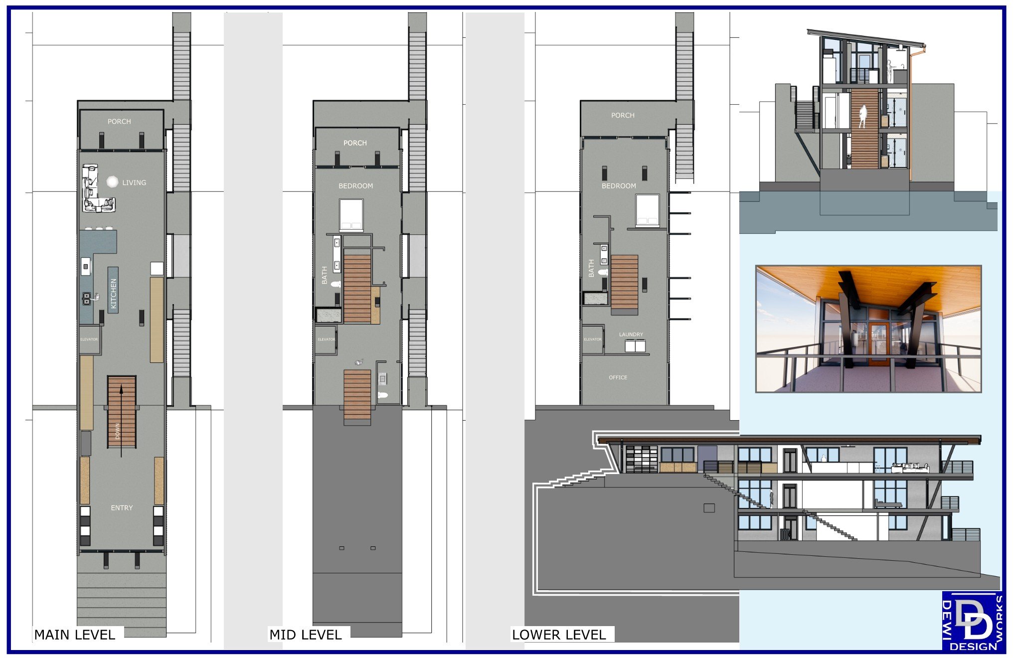 Modern house floorplans
