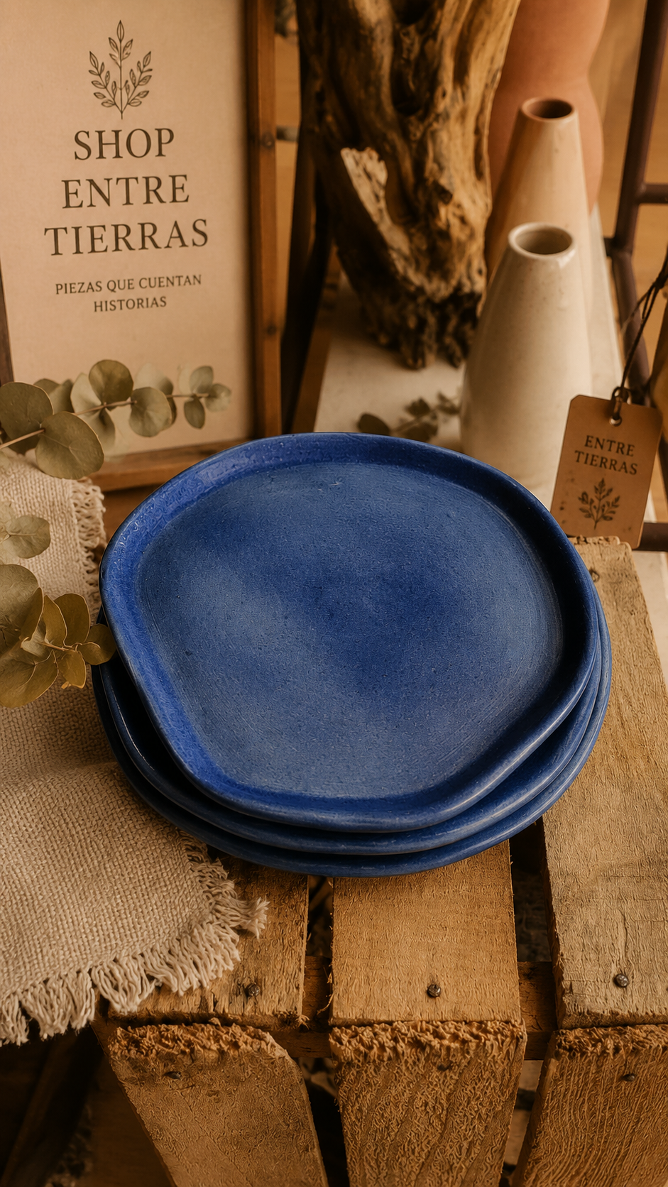 Platos Set “Cielo Añil”