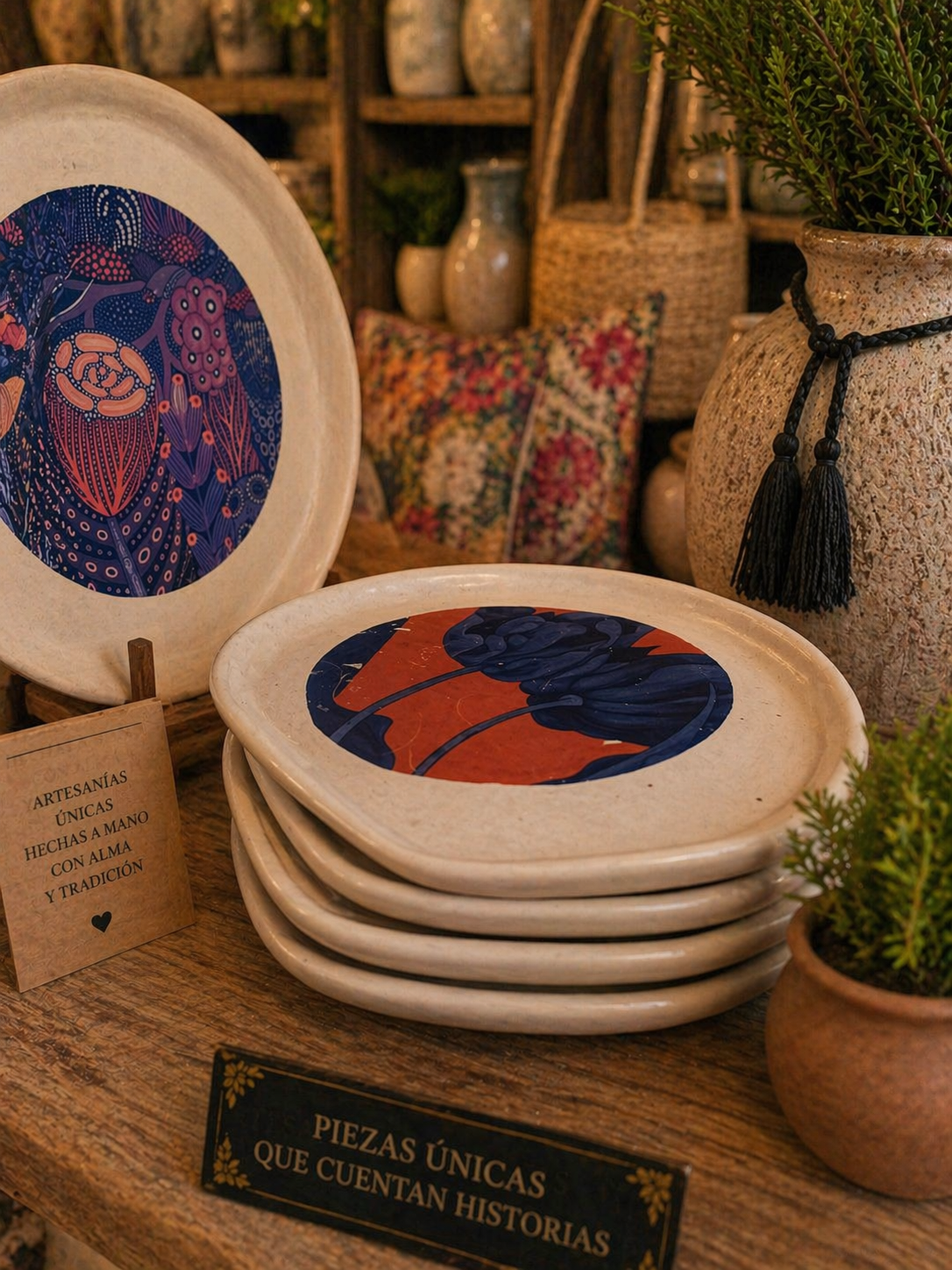 Platos Artesanales “Raíz Viva”
