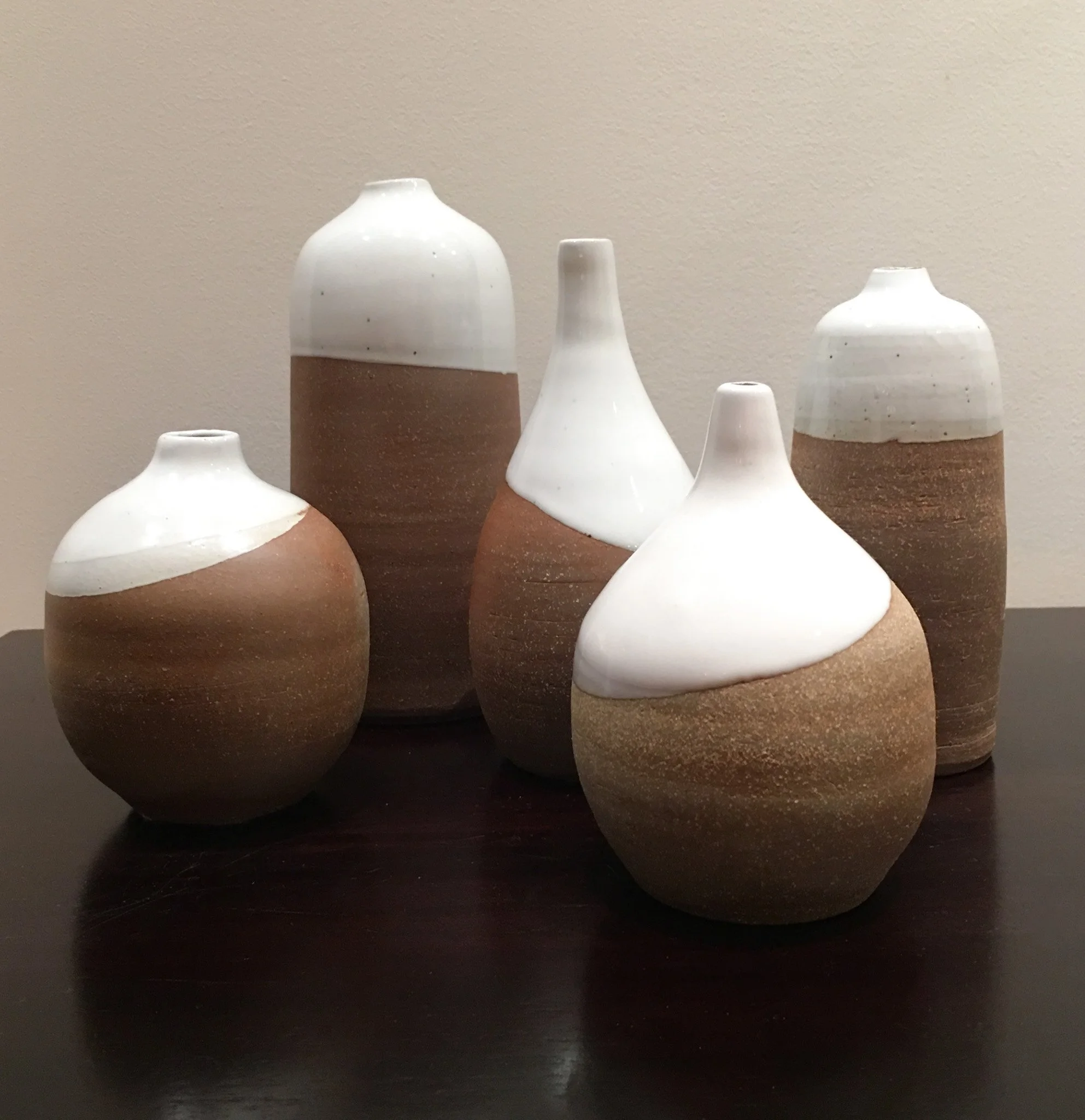 half brown half white