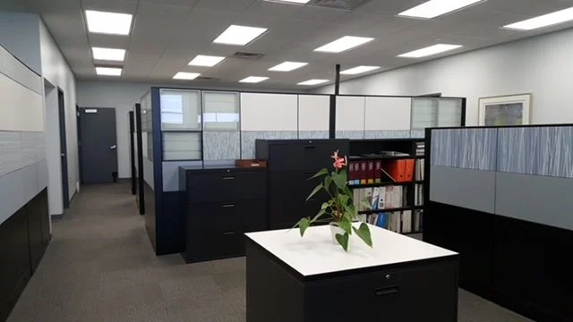 Modern open workspace design