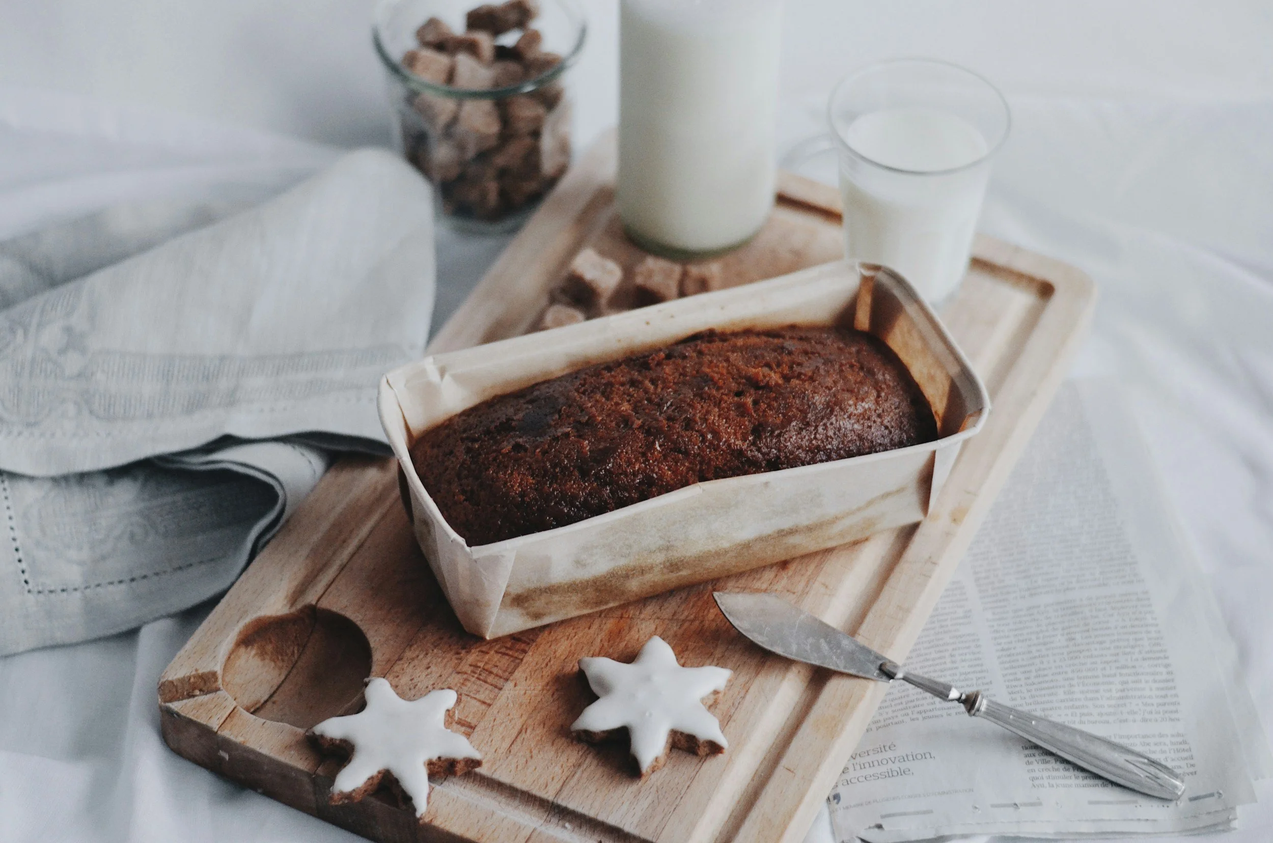 Christmas baked goods on table