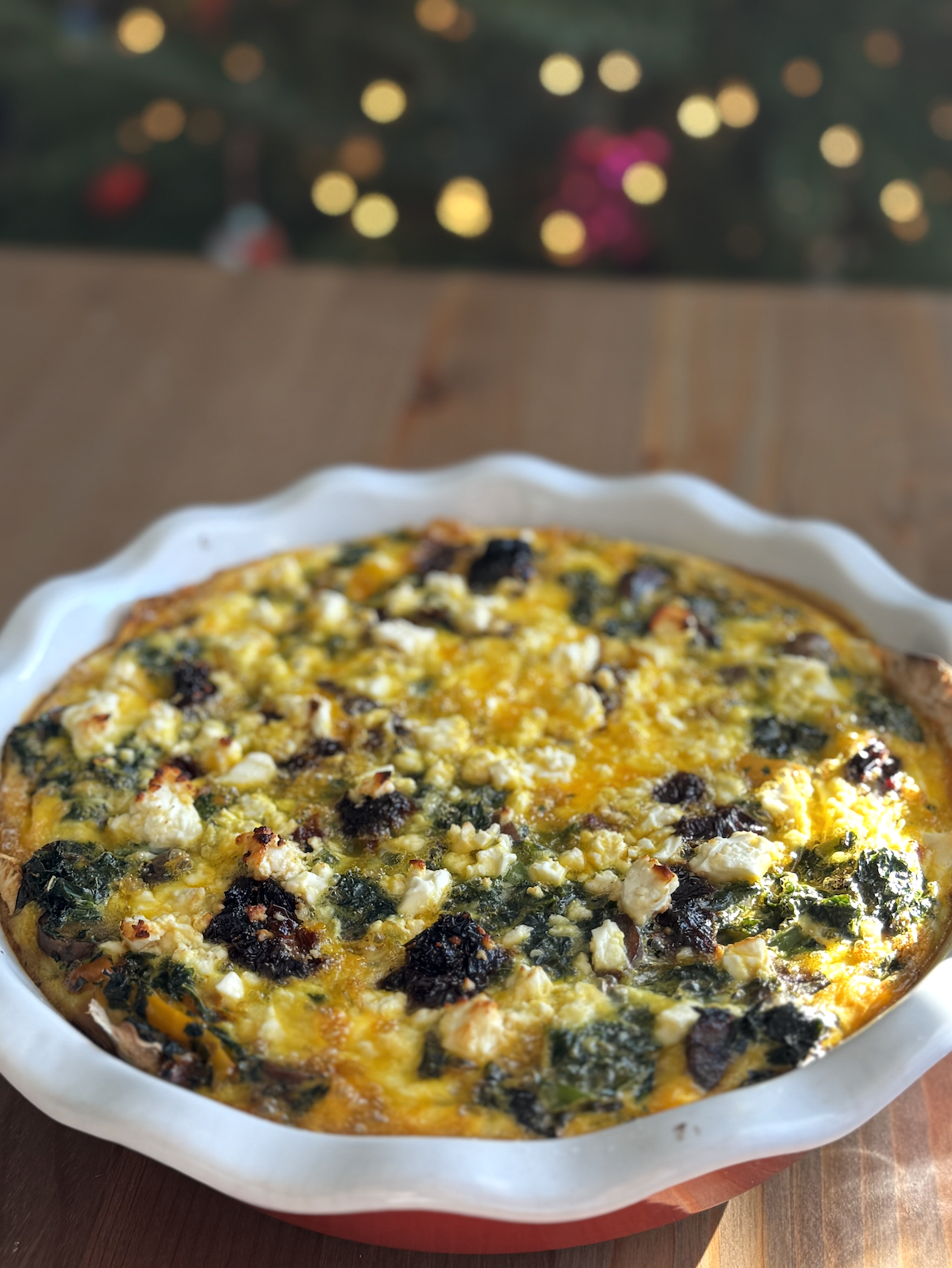 Sweet potato breakfast quiche