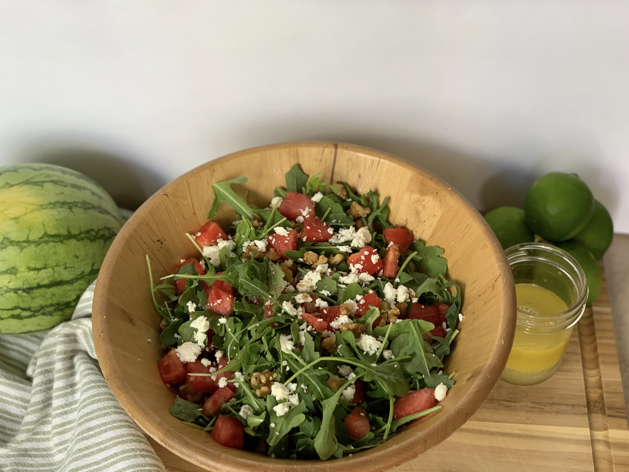 Watermelon, Arugula, &amp; Feta Summer Salad