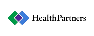 HeathPartners logo with colorful geometric shapes and text.