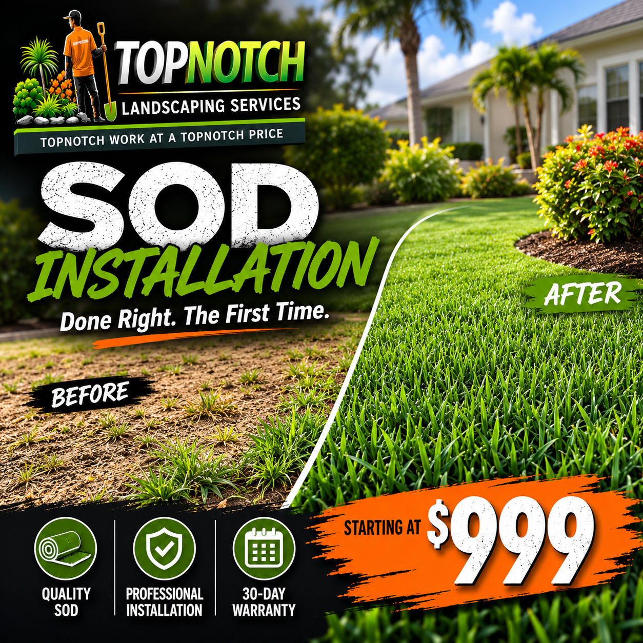 Premium Sod Installation Service