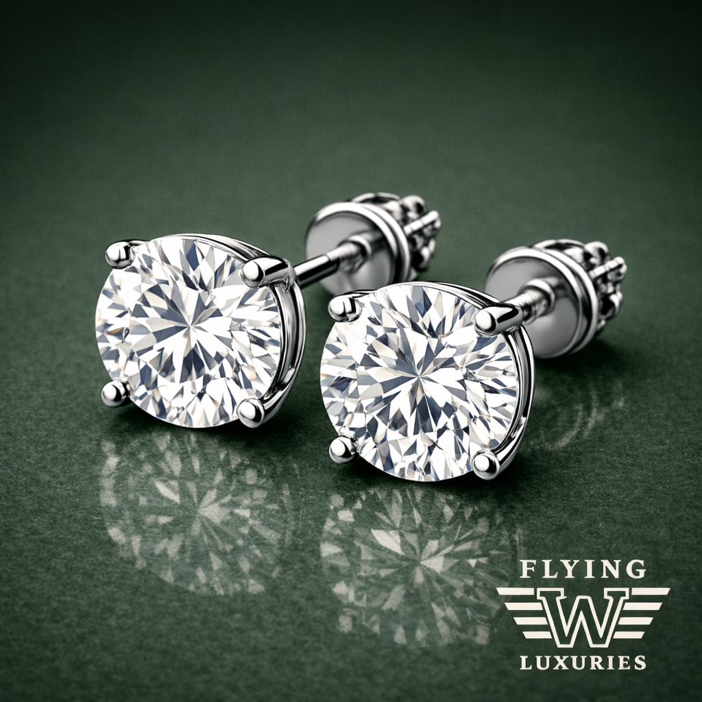 2 Carat Total Weight  Stud Earrings
