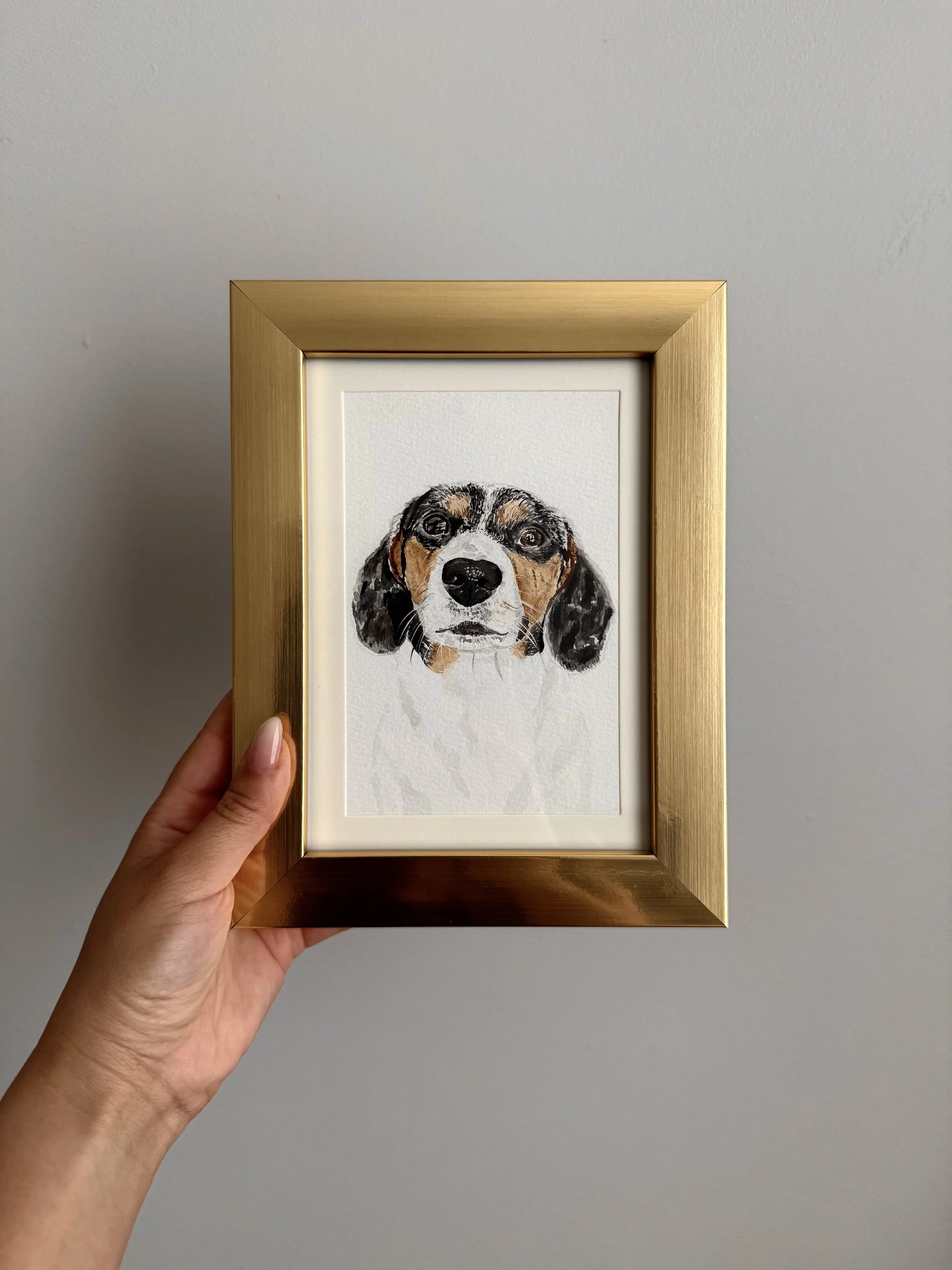 Custom Watercolor Pet Portrait | Hand-Painted Pet Art (Dog or Cat)