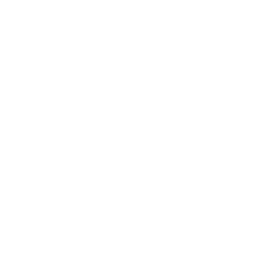 Black and white logo of a stylized seashell or scallop shell design.
