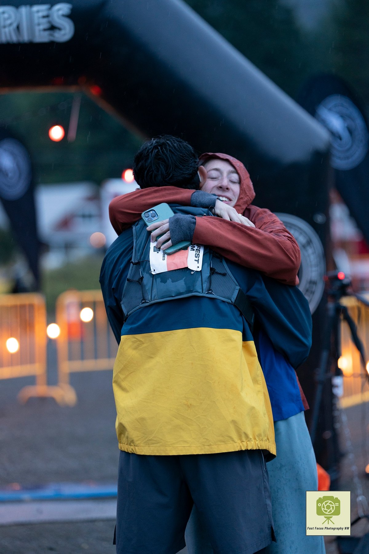 Ulta Fest Runner Finish Emotional Celebration Hug