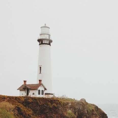 lighthouse on a hill