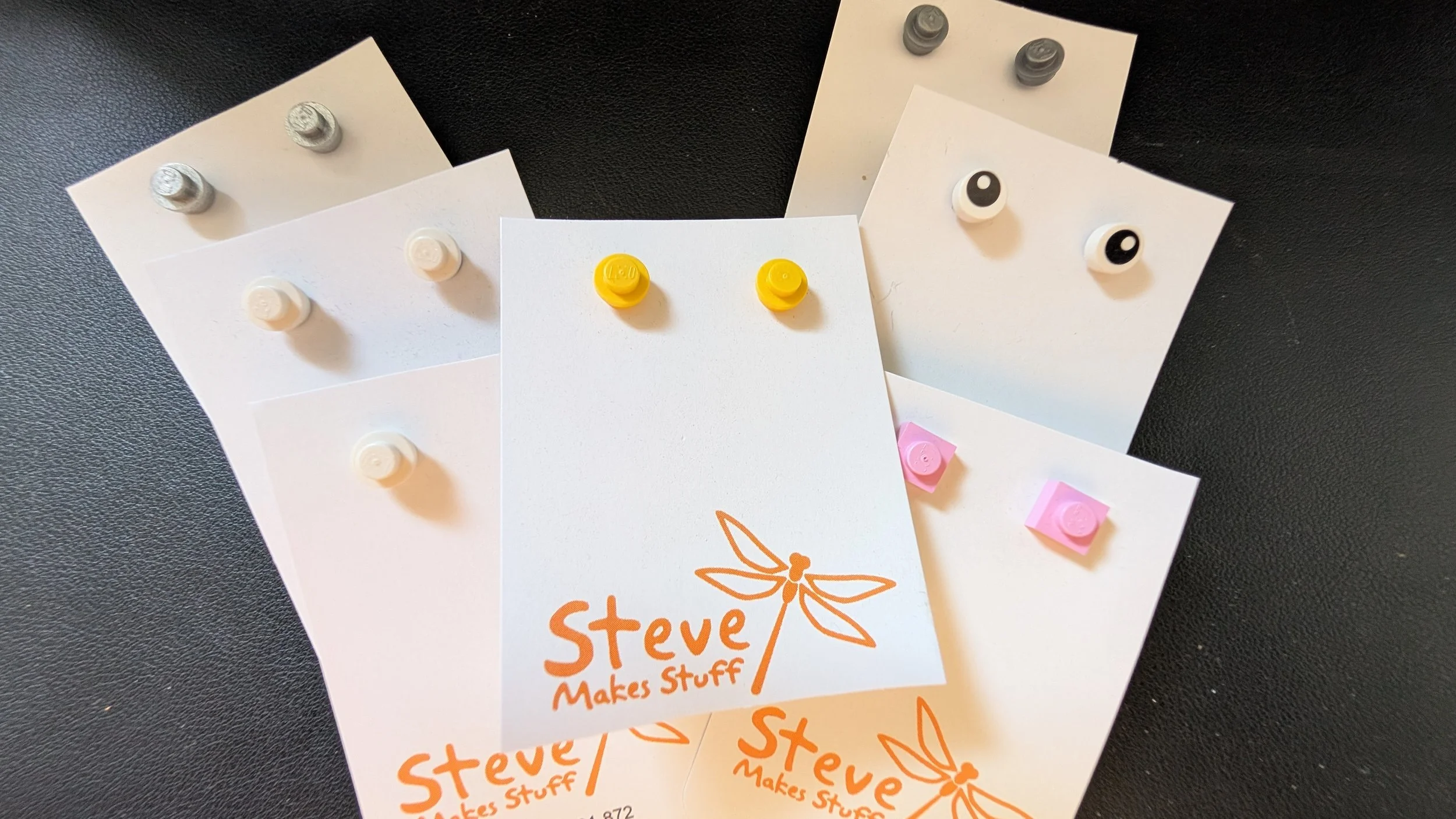 LEGO-Inspired Stud Earrings
