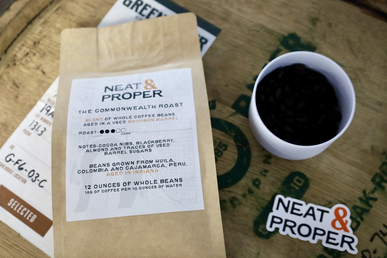 1lb Barrel Aged Coffee - Whole Beans