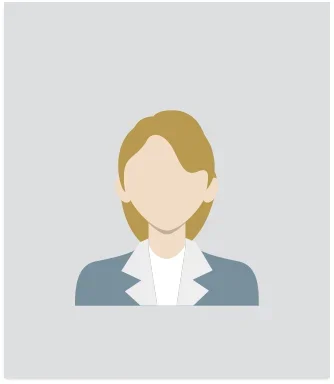 Illustration of a woman with shoulder-length hair wearing a blazer.