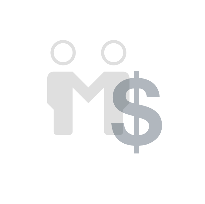 A person holding a large dollar sign