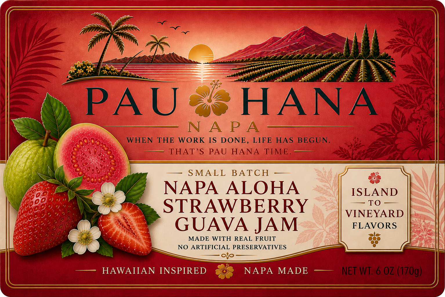 Napa Aloha Strawberry Guava Jam