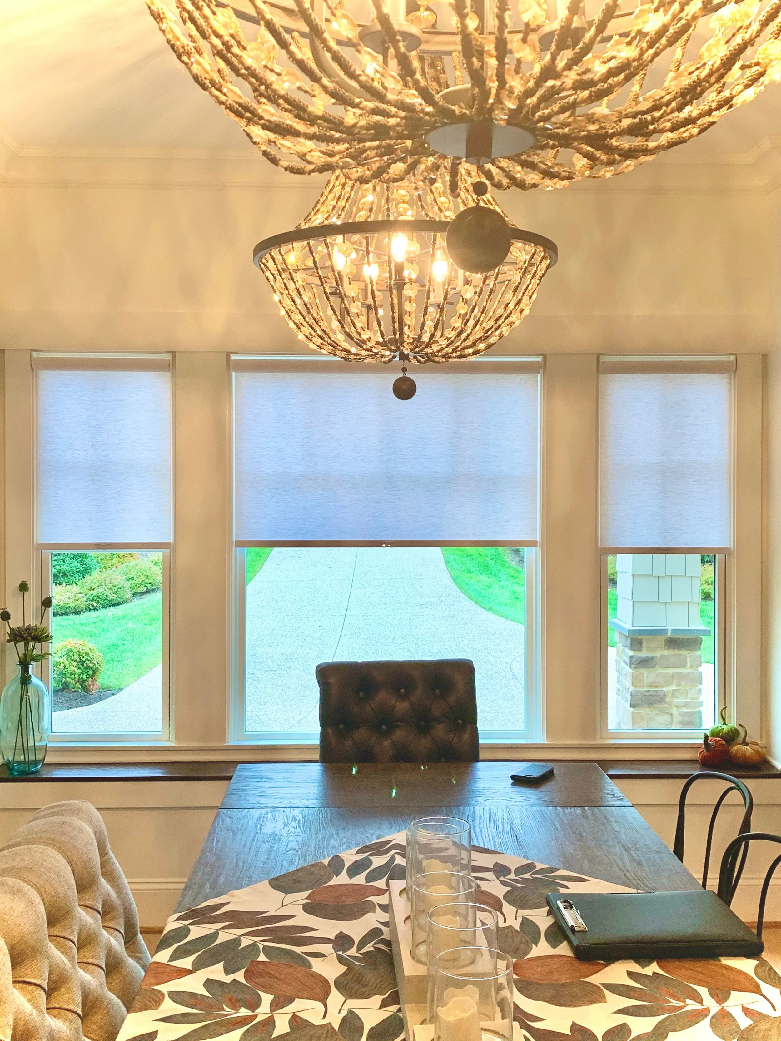 Dining Room Custom Roller Shades by A Shade Above in Chester, VA.jpg