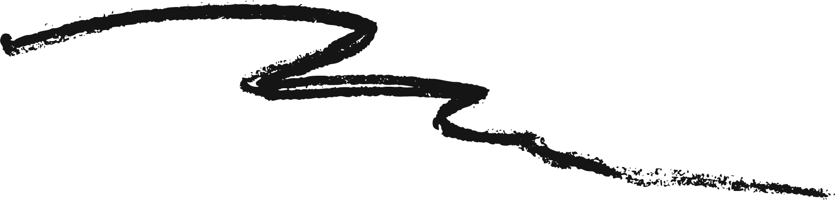 Black squiggly line running across the top left to bottom right.