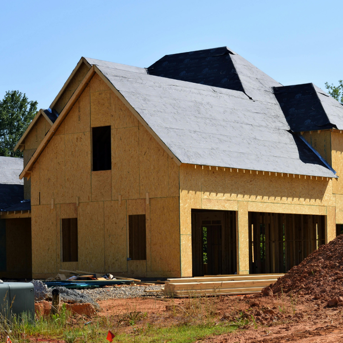 New construction house, a frame to finish contracting job.