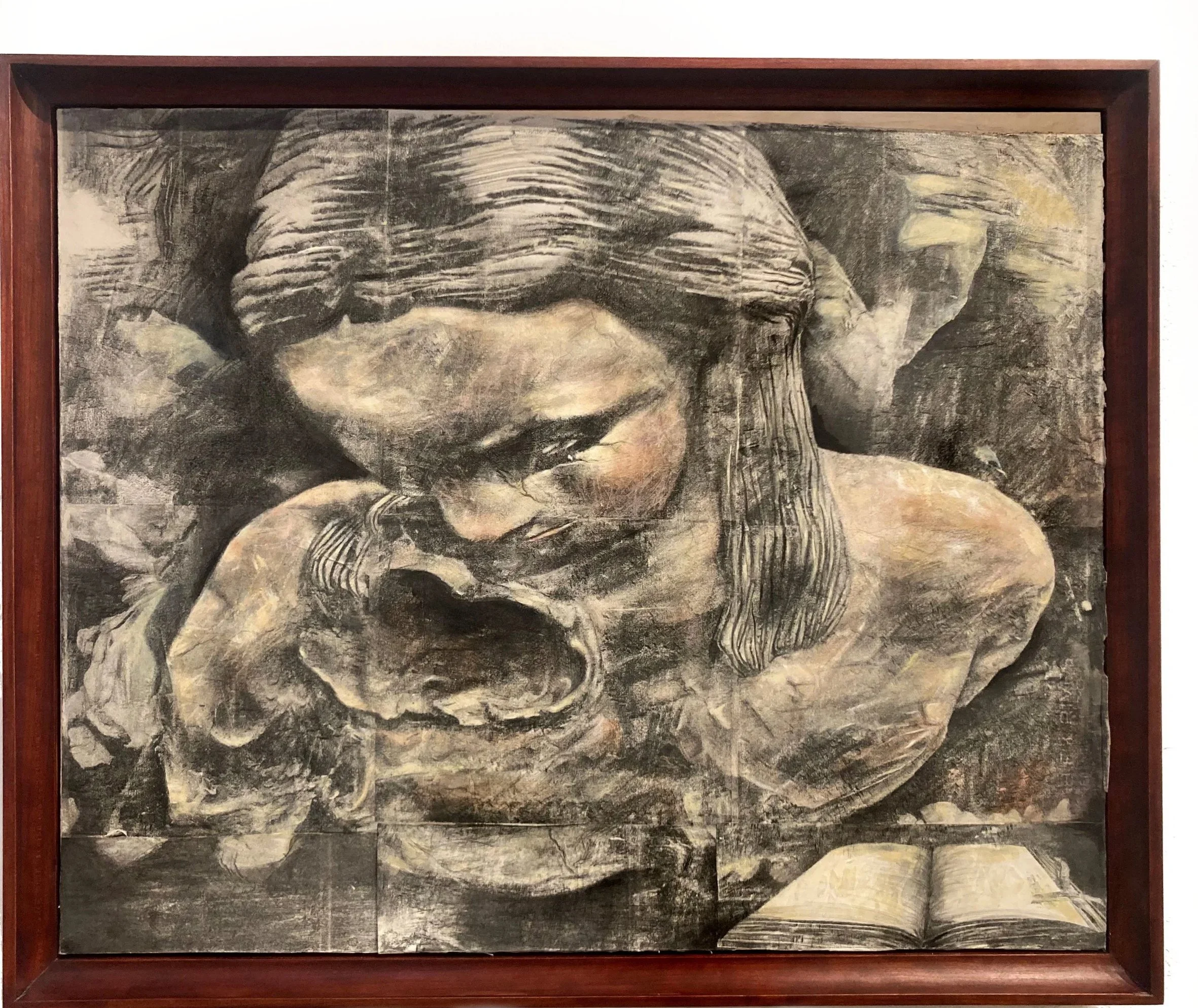 To,  
28 x 32
Hand Transfer, charcoal, graphite, pastel, watercolor
2025