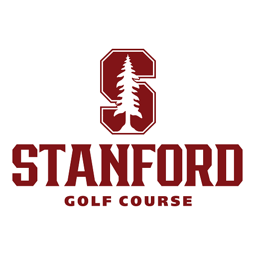 Stanford Golf Course logo with a stylized tree inside a large letter 'S' and the words 'Stanford Golf Course' below.