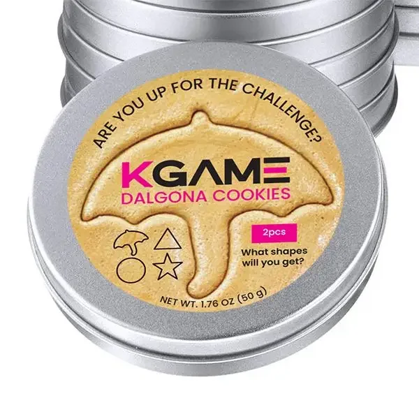 Squid Game Dalgona Cookie Tin (2 Cookies)