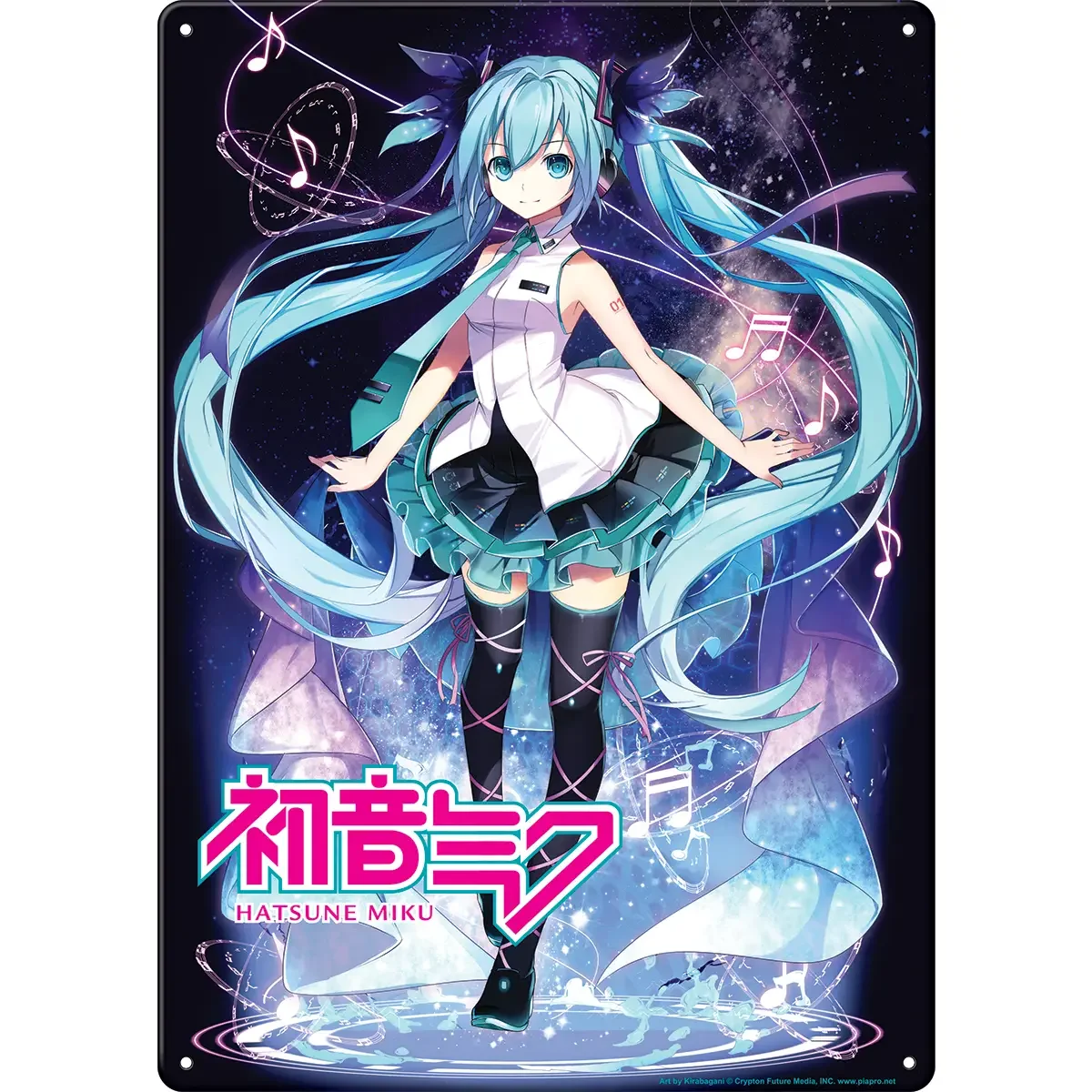 Hatsune Miku Metal Sign (11.5" X 8.25")